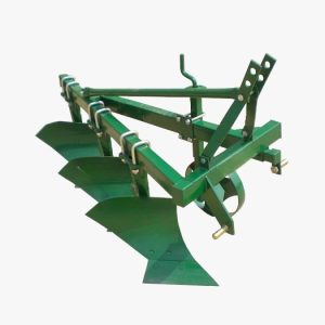 Tractor mounted mould board plough for deep soil turning and agricultural land preparation