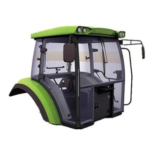 Agricultural tractor cabin for operator comfort and all-weather farming operations