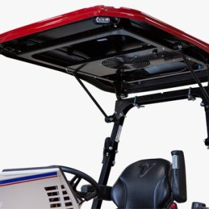 Agricultural tractor canopy for operator sun protection and farming comfort