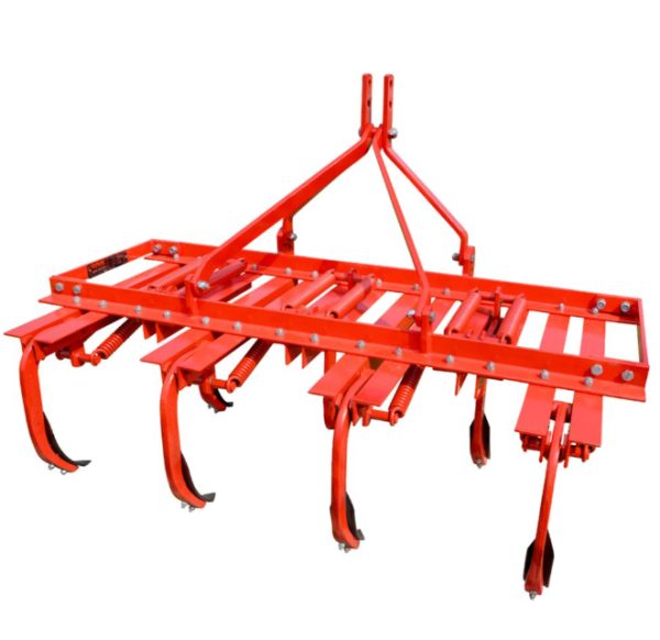 Tractor mounted tine tiller for soil cultivation and land preparation
